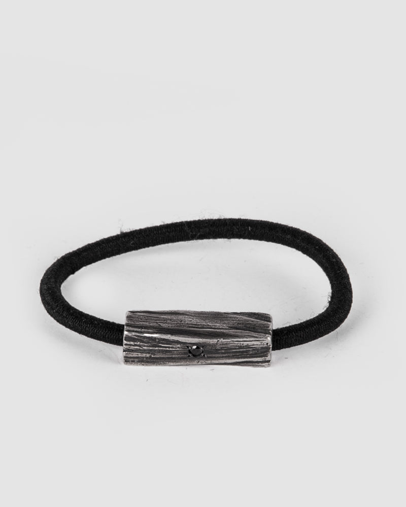 Gaspard Hex - Bark elastic hairband with a black diamond - Stilett.com