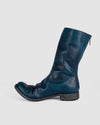 Atelier Aura - AAEB01 back zip tall boots - Ocean Blue - https://stilett.com/