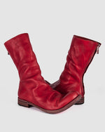Atelier Aura - AAEB01 back zip tall boots - Chili Red - https://stilett.com/