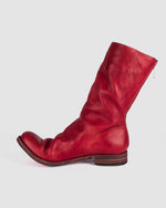 Atelier Aura - AAEB01 back zip tall boots - Chili Red - https://stilett.com/