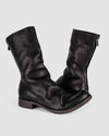 Atelier Aura - AAEB01 back zip tall boots - Jet Black - https://stilett.com/
