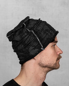AC01BWP - Black with white stitch painted