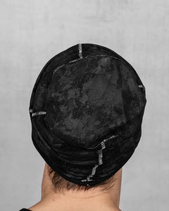 AC01BWP - Black with white stitch painted