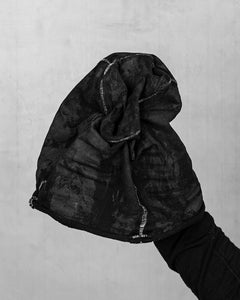 AC01BWP - Black with white stitch painted