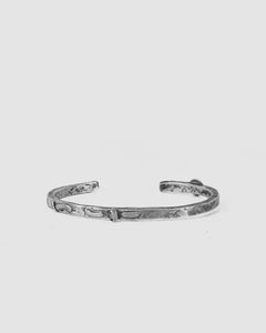 Engnell - Thick detailed oxidized silver bracelet - Stilett.com