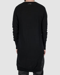 First aid to the injured - Asymmetric wool blend pullover - Stilett.com