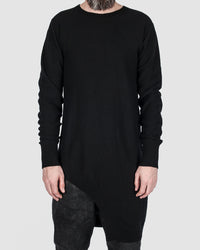 First aid to the injured - Asymmetric wool blend pullover - Stilett.com