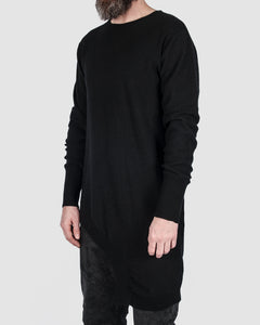 First aid to the injured - Asymmetric wool blend pullover - Stilett.com