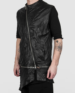 La haine inside us - Leather vest - Stilett.com