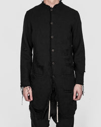La haine inside us - Long raw blazer - Stilett.com