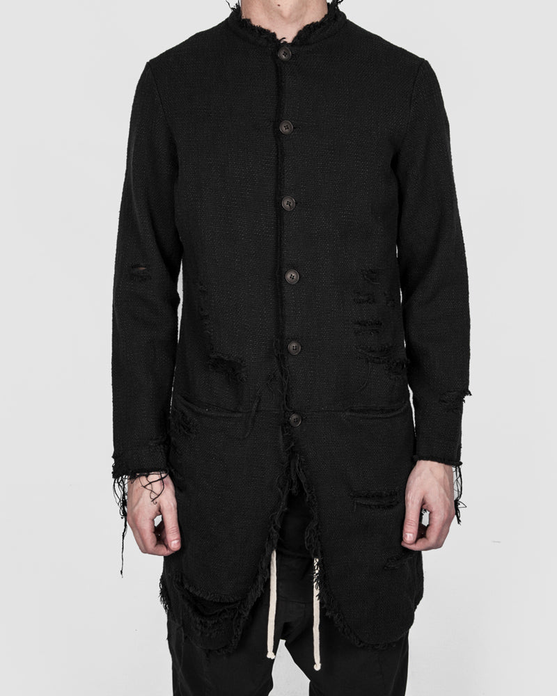 La haine inside us - Long raw blazer - Stilett.com