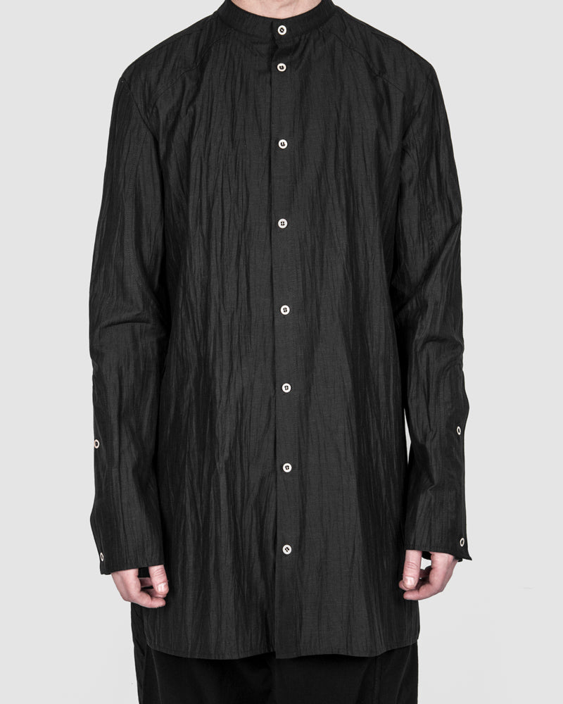 La haine inside us - Long trench shirt black - Stilett.com