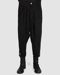 La haine inside us - Metal button drop crotch pants - Stilett.com