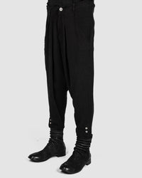 La haine inside us - Metal button drop crotch pants - Stilett.com