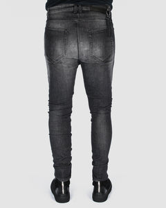 La haine inside us - Stonewashed skinny jeans - Stilett.com
