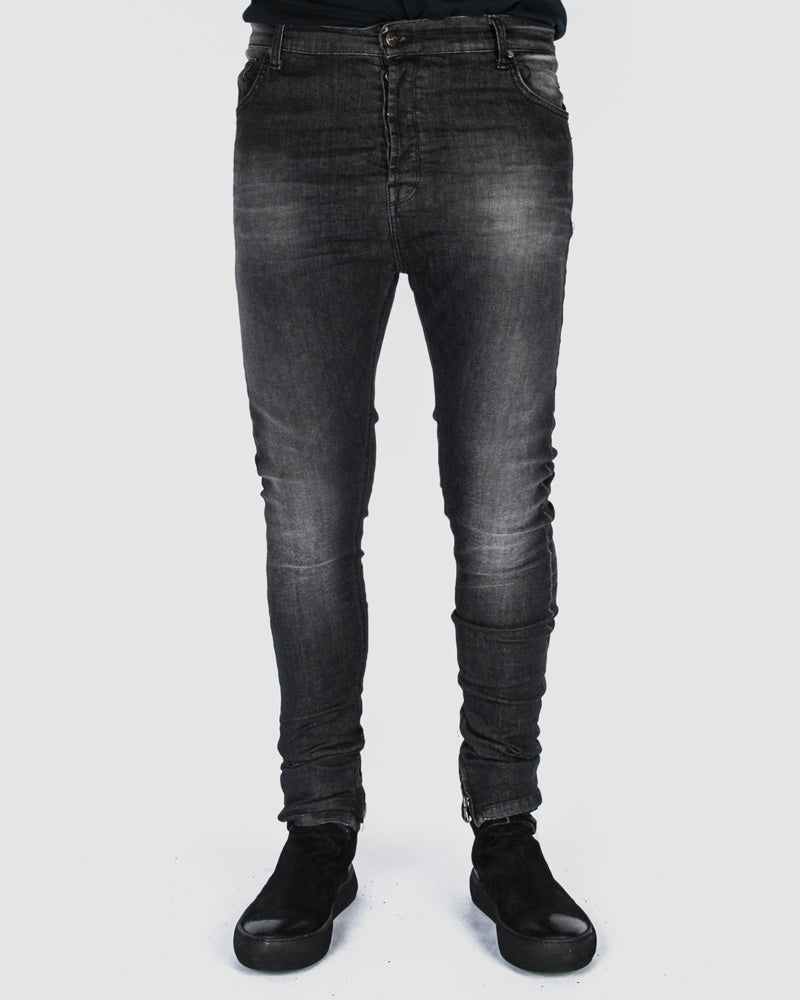La haine inside us - Stonewashed skinny jeans - Stilett.com