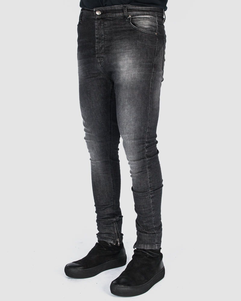 La haine inside us - Stonewashed skinny jeans - Stilett.com
