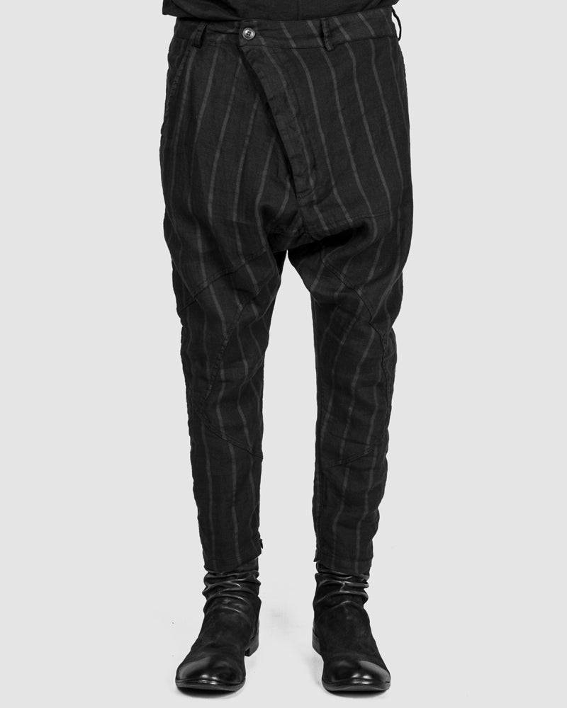 La haine inside us - Striped drop pants - Stilett.com