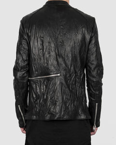 La haine inside us - Zip leather jacket - Stilett.com