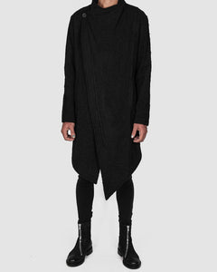 La haine inside us - Asymmetric unlined coat - Stilett.com