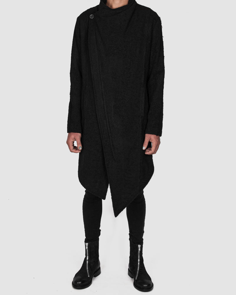 La haine inside us - Asymmetric unlined coat - Stilett.com