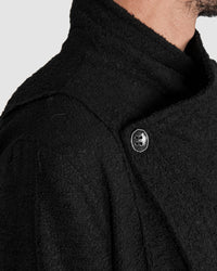 La haine inside us - Asymmetric unlined coat - Stilett.com