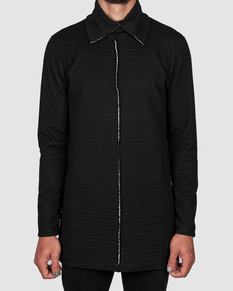 La haine inside us - Big collar cotton sweater - Stilett.com