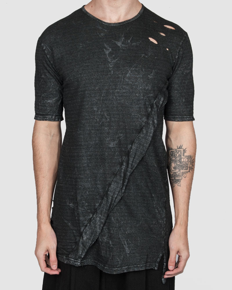La haine inside us - Coated distressed tshirt - Stilett.com