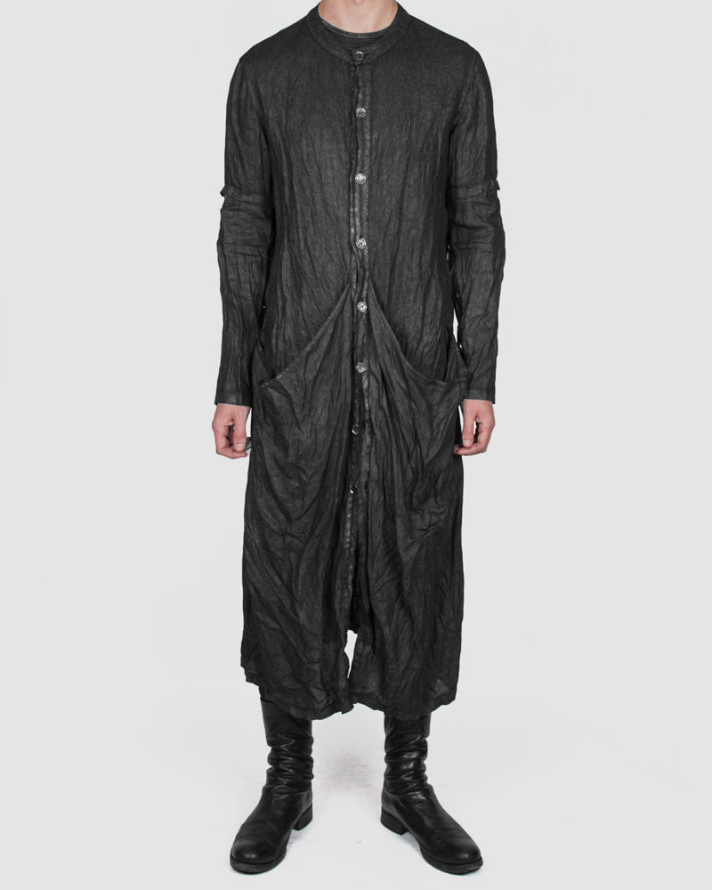 La haine inside us - Coated thin pocket coat - Stilett.com