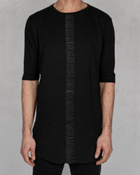La haine inside us - Frontal seam tshirt long black - Stilett.com