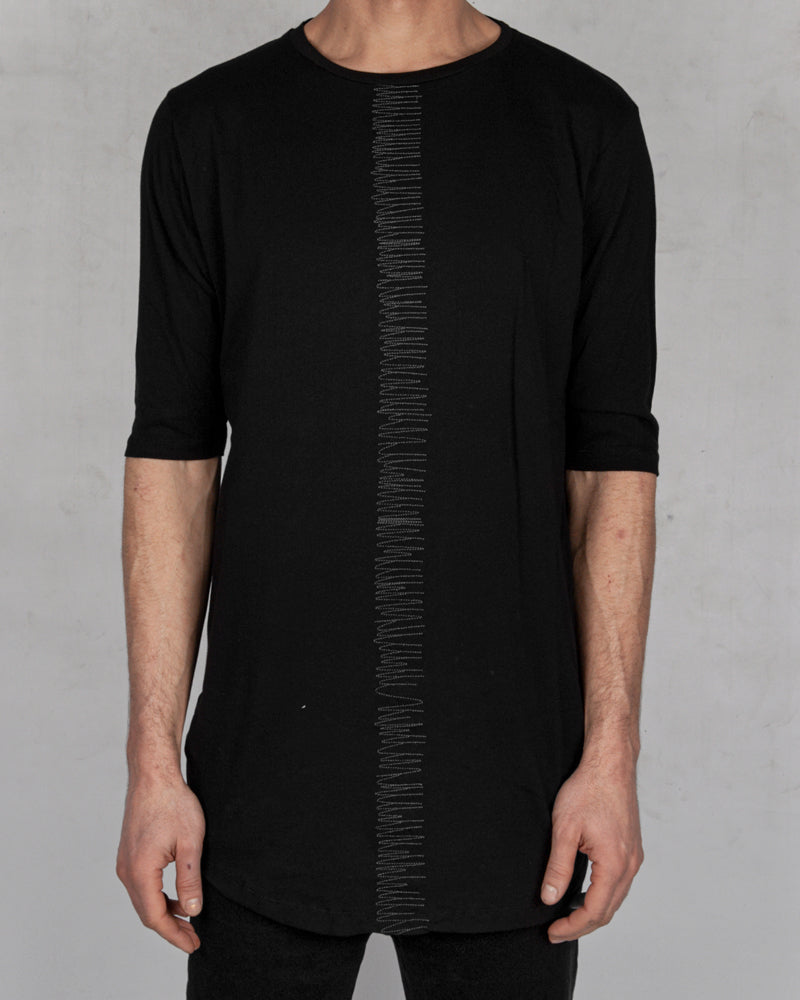 La haine inside us - Frontal seam tshirt long black - Stilett.com