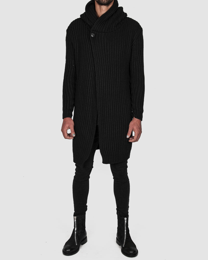 La haine inside us - Knitted long cardigan - Stilett.com