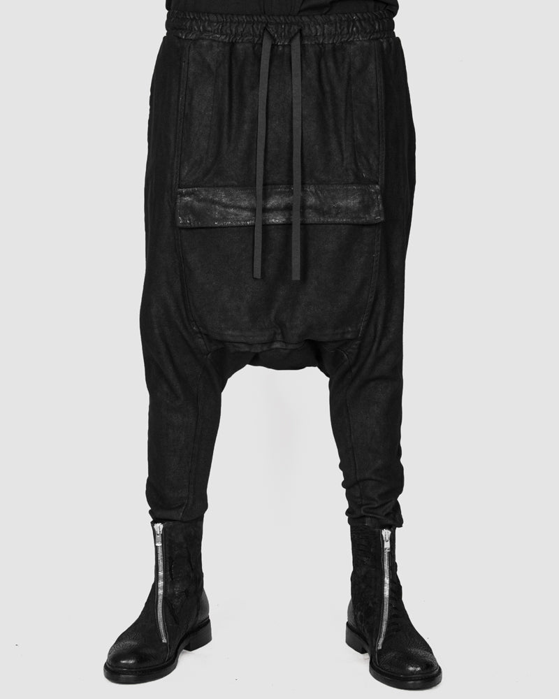 La haine inside us - Laminated low crotch pocket trousers - Stilett.com