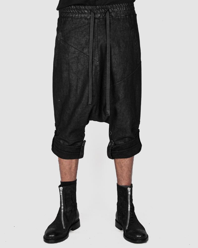 La haine inside us - Laminated low crotch trousers - Stilett.com