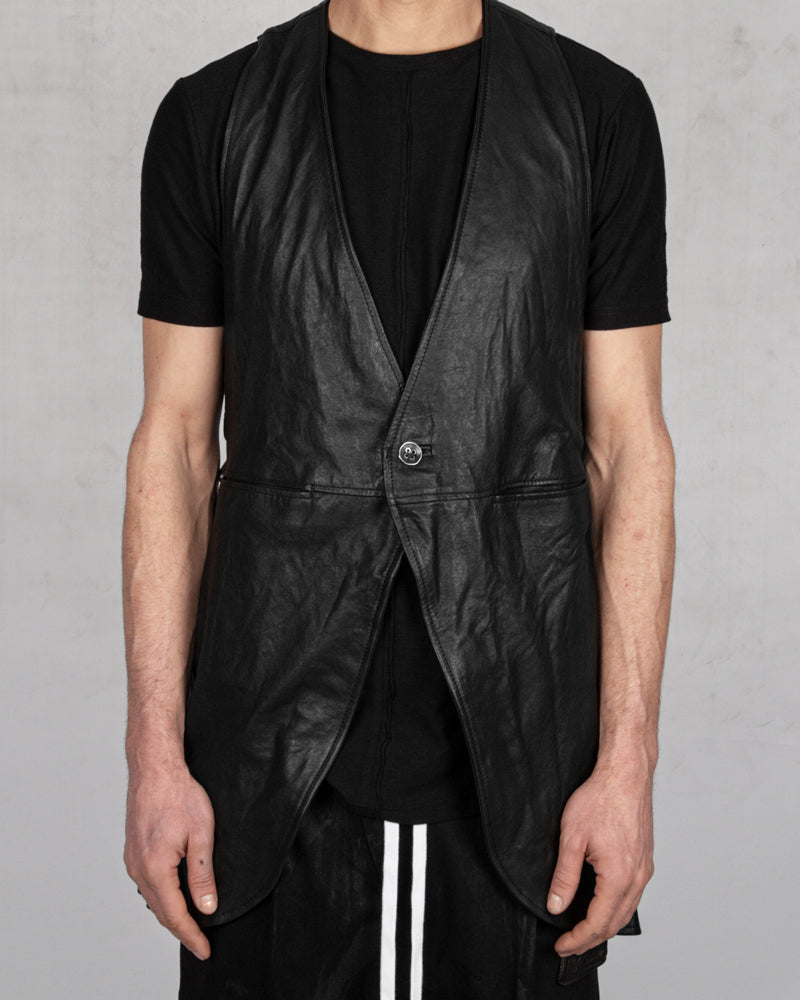 La haine inside us - Leather vest - Stilett.com
