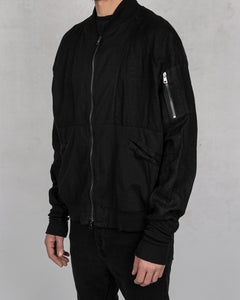 La haine inside us - Linen bomber jacket - Stilett.com