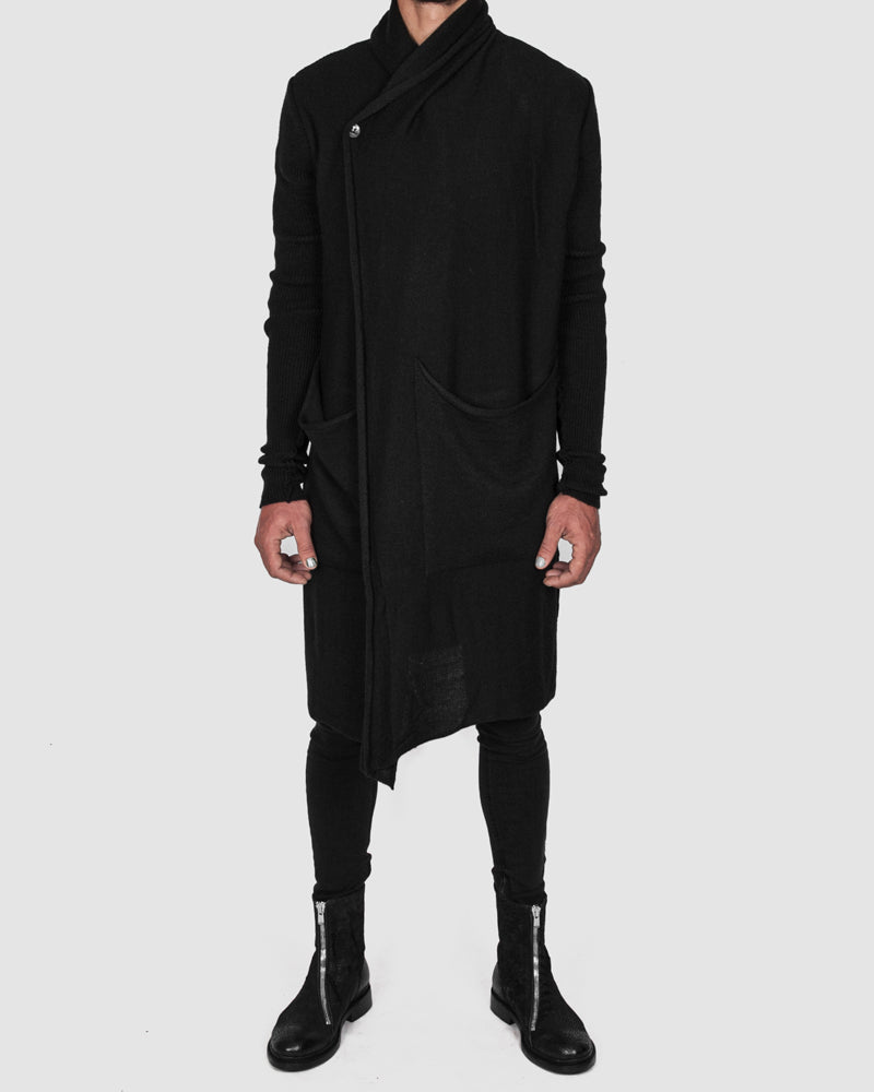 La haine inside us - Long knit cardigan black - Stilett.com