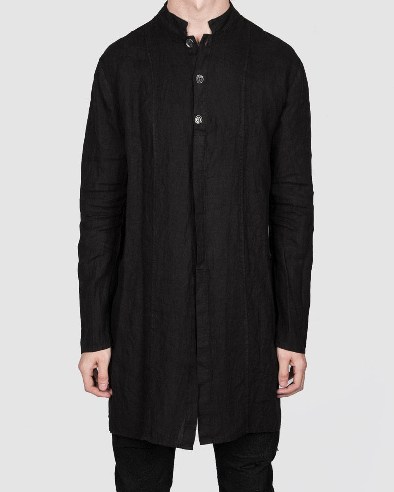 La haine inside us - Long metal button shirt - Stilett.com