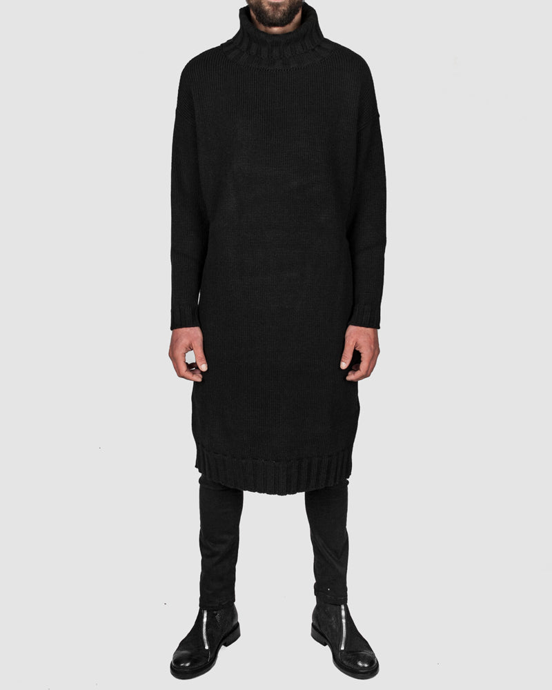 La haine inside us - Oversize long wool dress - Stilett.com