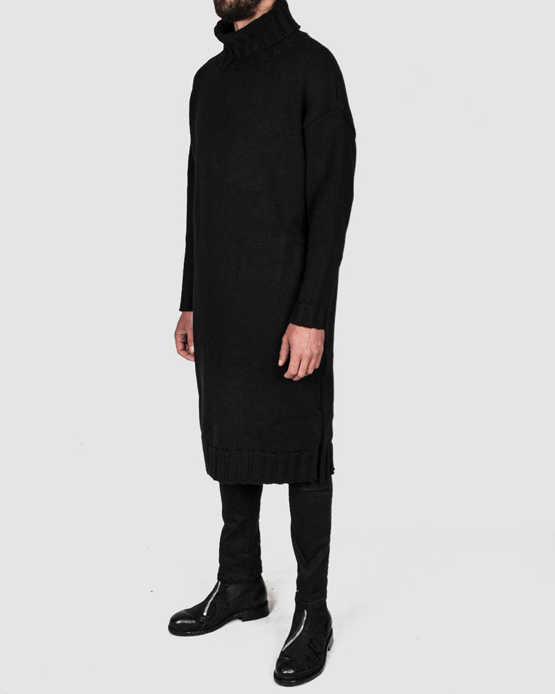 La haine inside us - Oversize long wool dress - Stilett.com