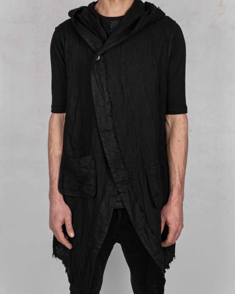 La haine inside us - Oversized linen vest - Stilett.com