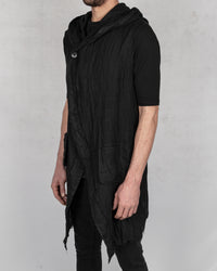La haine inside us - Oversized linen vest - Stilett.com