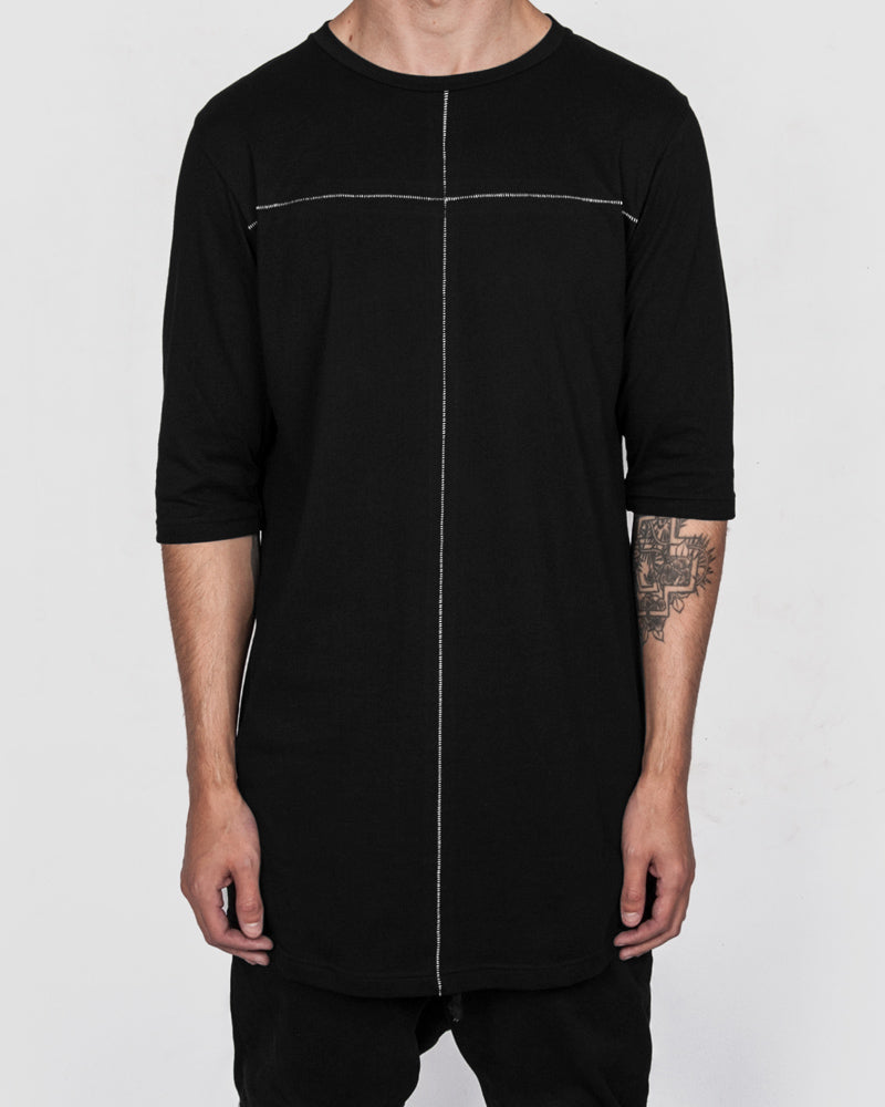 La haine inside us - Scar stitched cross tshirt black - Stilett.com