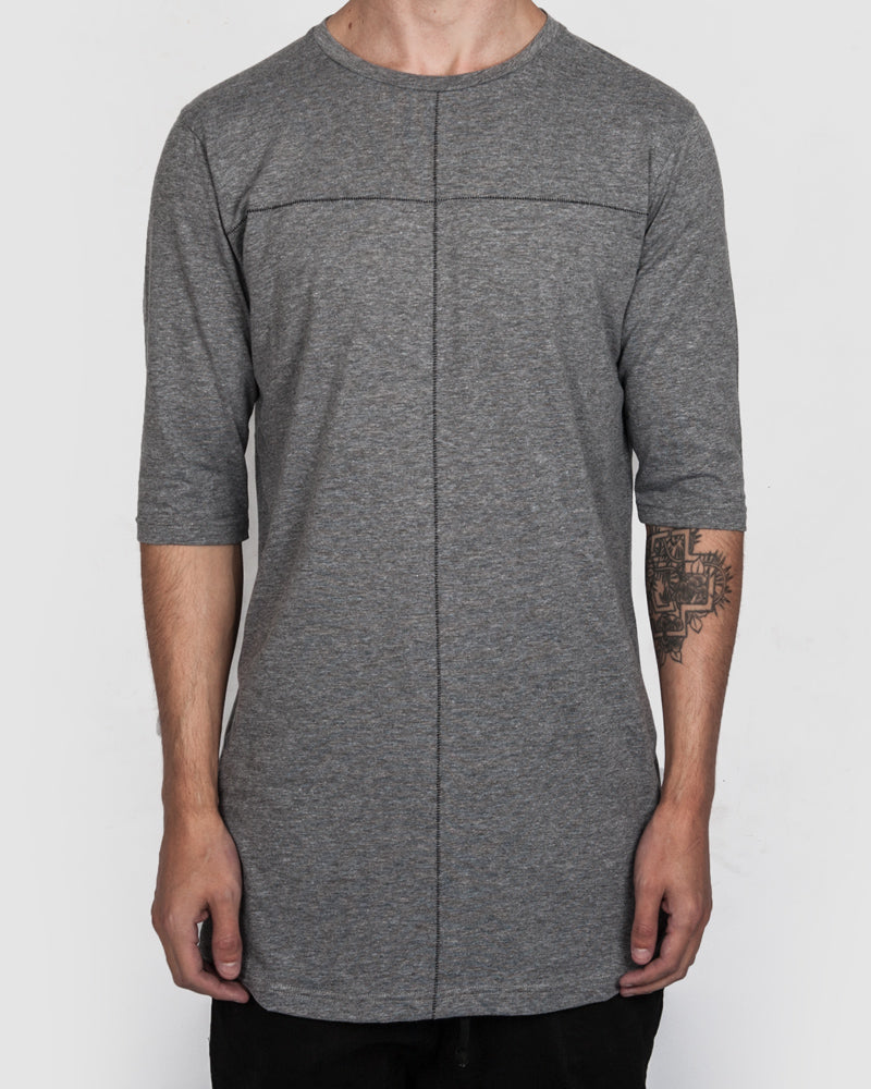 La haine inside us - Scar stitched cross tshirt grey - Stilett.com