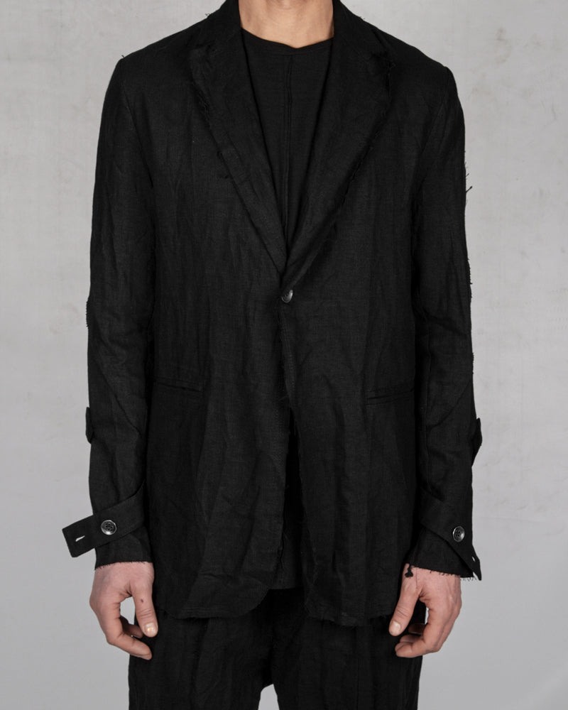 La haine inside us - Single button crumpled jacket - Stilett.com