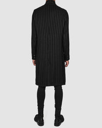 La haine inside us - Striped unlined coat - Stilett.com