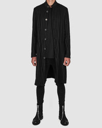 La haine inside us - Striped unlined coat - Stilett.com