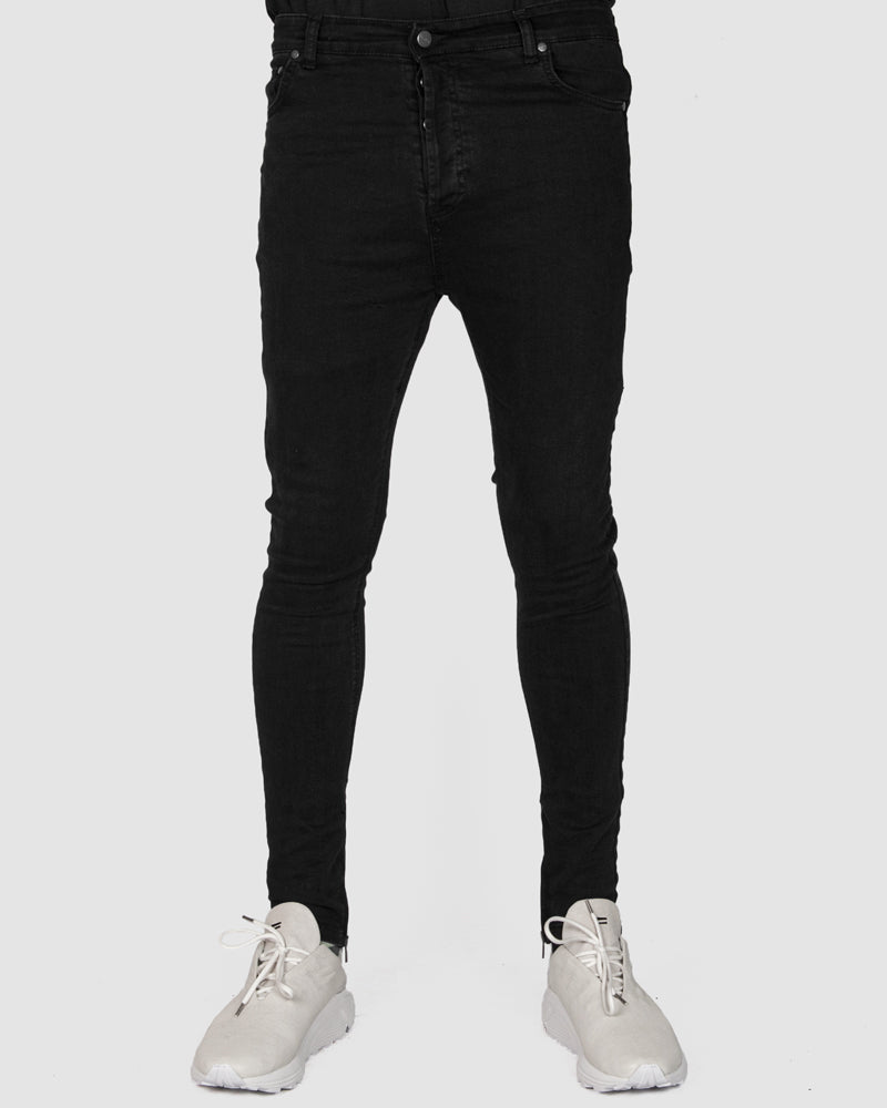 La haine inside us - Super skinny black jeans - Stilett.com