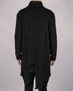 Asymmetric buckram jacket