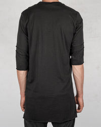 La haine inside us - Asymmetric reverse seam tshirt black - Stilett.com